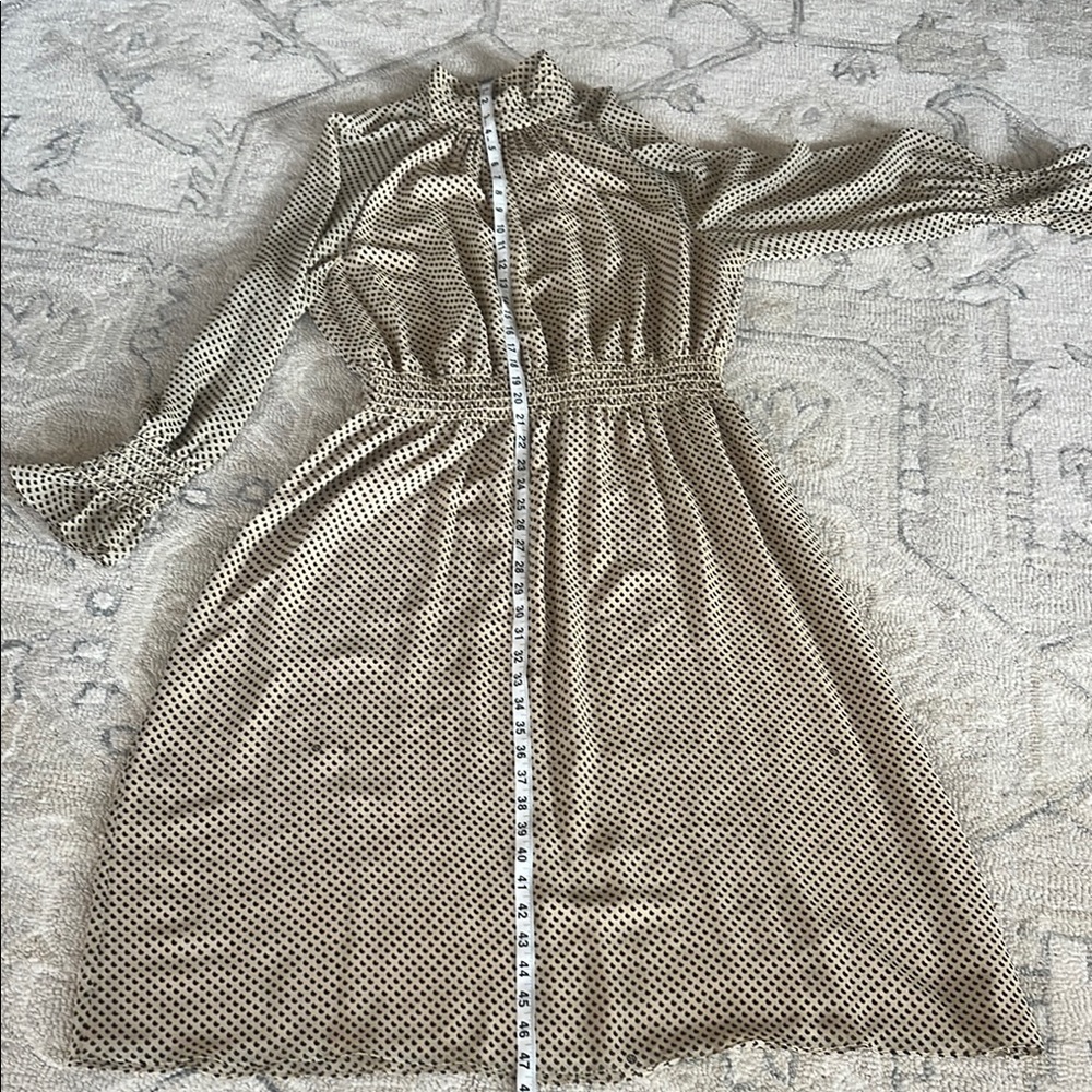 Tory Burch Elegant Polka Dot Dress in Beige - Picture 8 of 12
